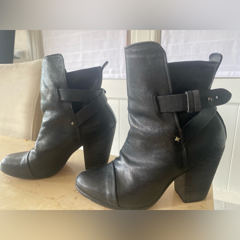 Rag & Bone black leather booties
